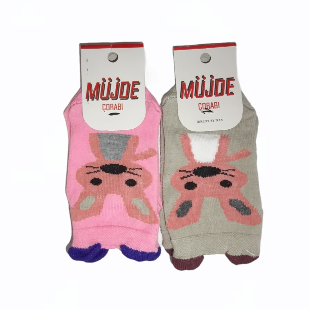 جوراب دخترانه  مدل 02 مجموعه 2 عددی