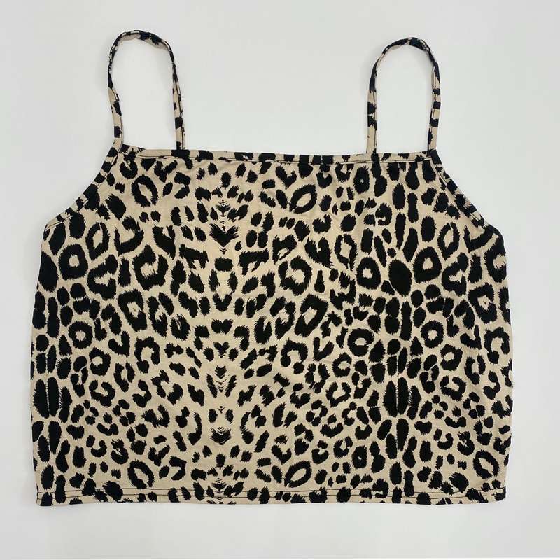 تاپ زنانه بوهو مدل LEOPARD PRINTED CAMI