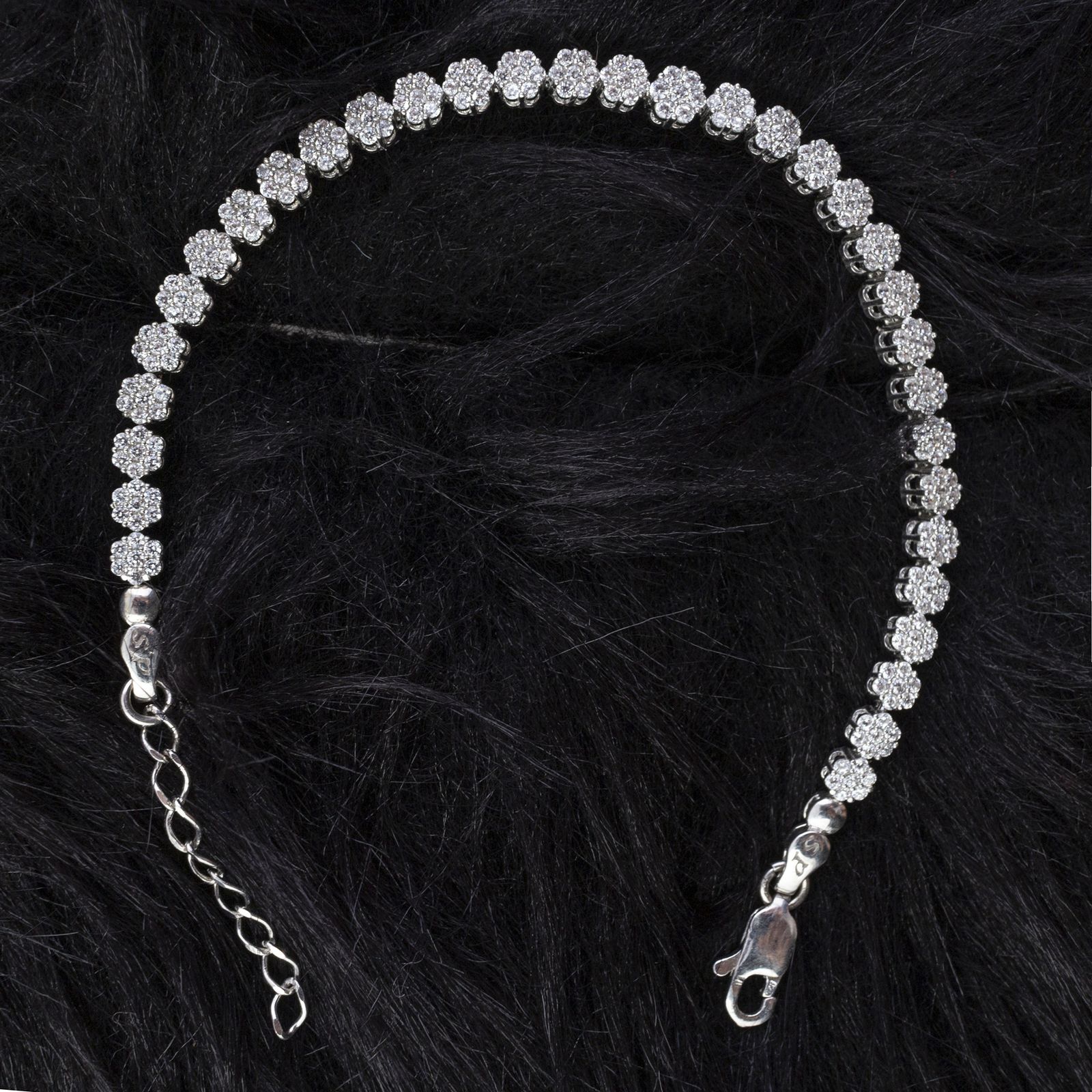 دستبند نقره زنانه مدل فلاور AMT-D035 -  - 4