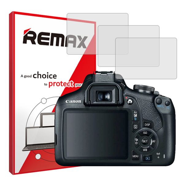 محافظ صفحه نمایش دوربین شفاف ریمکس مدل HyGEL مناسب برای دوربین دیجیتال کانن EOS 2000D بسته سه عددی