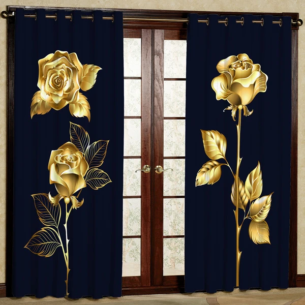 پرده مدل مخمل پانچی کد 7551 سایز 280x140 سانتی متر