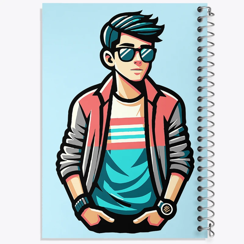 دفتر شطرنجی 50 برگ خندالو مدل پسر کد N1261