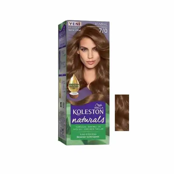 کیت رنگ مو ولا سری Naturals شماره 7.0 حجم 50 میلی لیتر رنگ کاراملی بژ