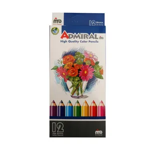 مداد رنگی 12رنگ آدمیرال مدل Flower