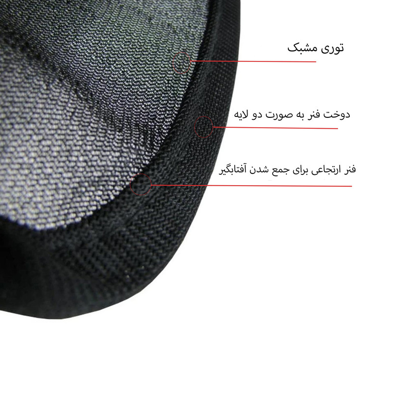 آفتابگیر شیشه خودرو پاسیکو مدل P523 مناسب برای پژو 206 SD بسته 5 عددی