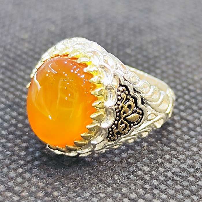 انگشتر نقره مردانه مدل سنگ عقیق یمانی کد 211 انگشتر نقره مردانه مدل سنگ عقیق یمانی کد 211