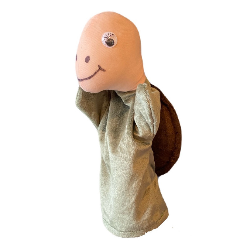 عروسک نمایشی مدل لاکپشت ارتفاع 30 سانتی متر