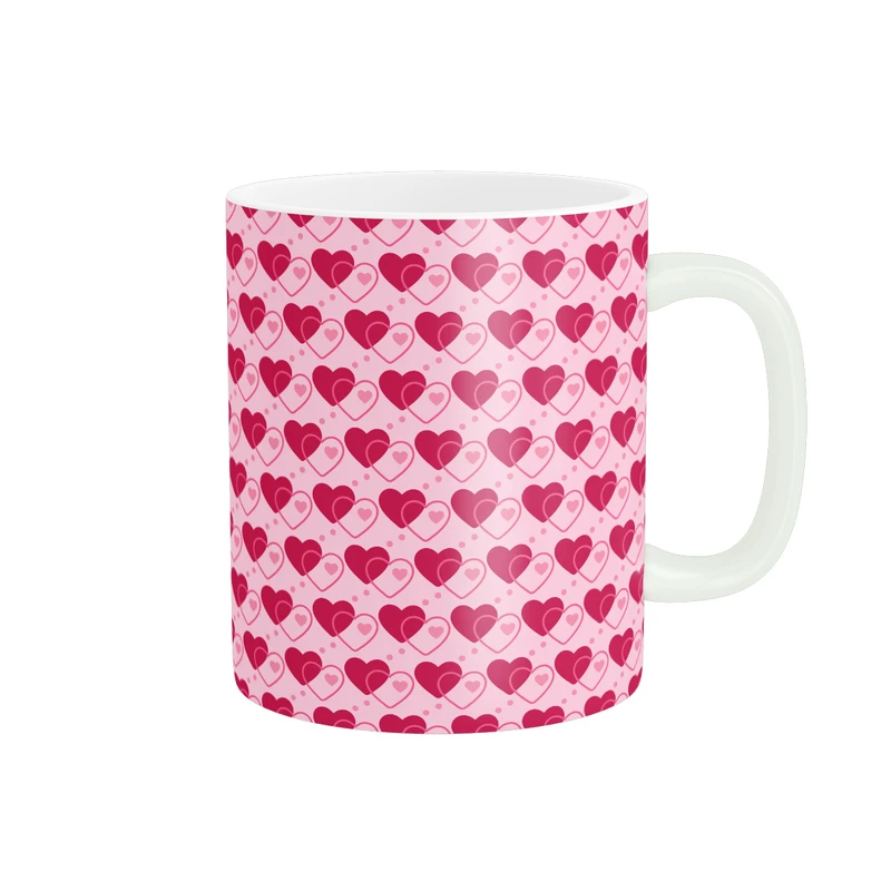 ماگ پاد آفرین طرح قلب مدل فانتزی کد MD-H20