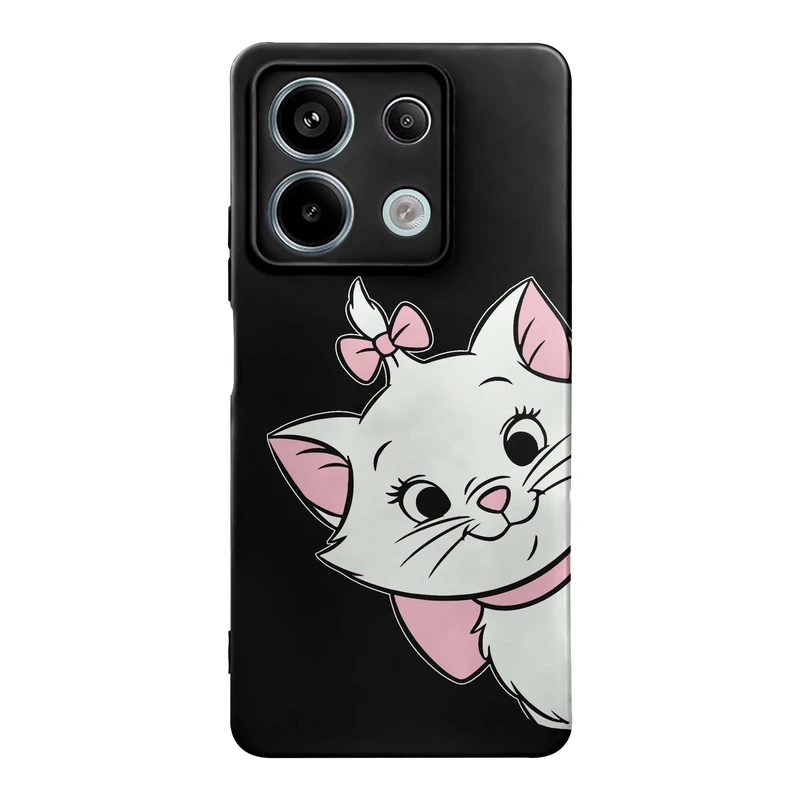 کاور قاب گارد طرح گربه سفید صورتی کد s10985 مناسب برای گوشی موبایل شیائومی Redmi Note 13 Pro 5G