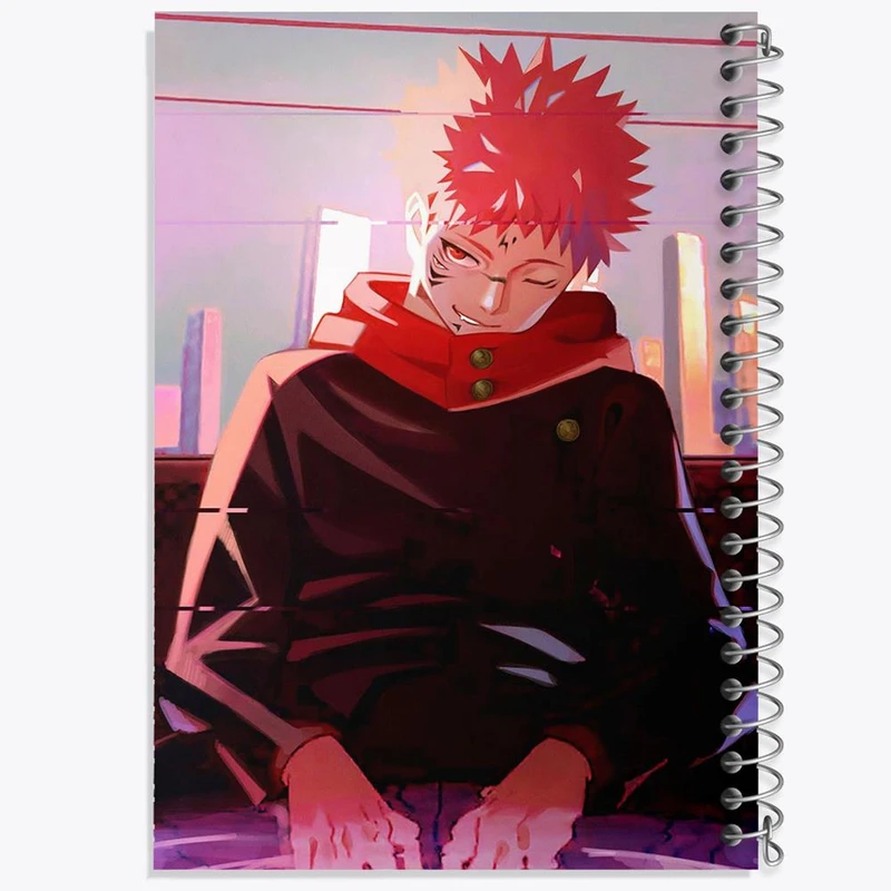 دفتر شطرنجی 50 برگ خندالو طرح ریومن سوکونا انیمه جوجوتسو کایزن کد 11100