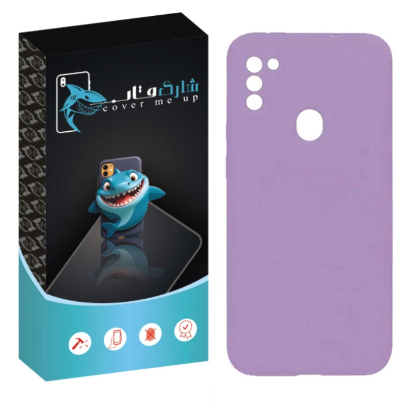 کاور شارک قاب مدل سیلیکونی مناسب برای گوشی موبایل سامسونگ Galaxy A11