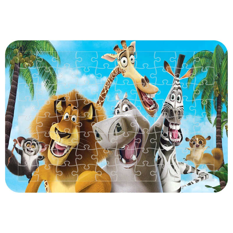 پازل 54 تکه مدل CHB1933 طرح انیمیشن حیوانات ماداگاسکار