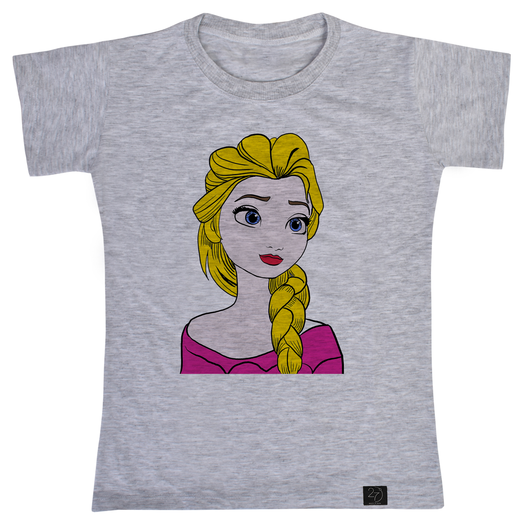 تی شرت آستین کوتاه دخترانه 27 مدل السا کد T33