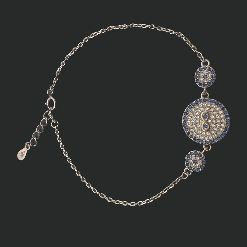 دستبند نقره زنانه مدل B77 دستبند نقره زنانه مدل B77