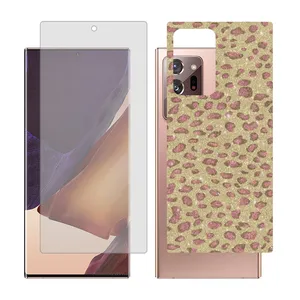 Glass Together model transparent screen protector suitable for Samsung Galaxy Note20 Ultra 5G mobile phone with cover sticker on the back of the phone