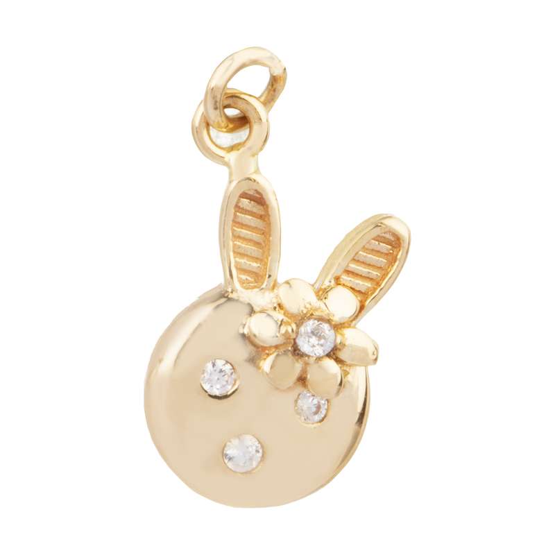 آویز گردنبند طلا 18 عیار دخترانه گالری روبی مدل 21096051