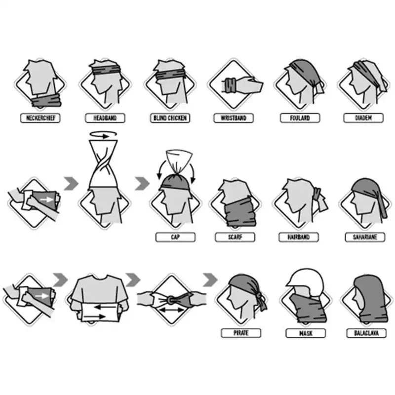 دستمال سر و گردن باف مدل Same Sea