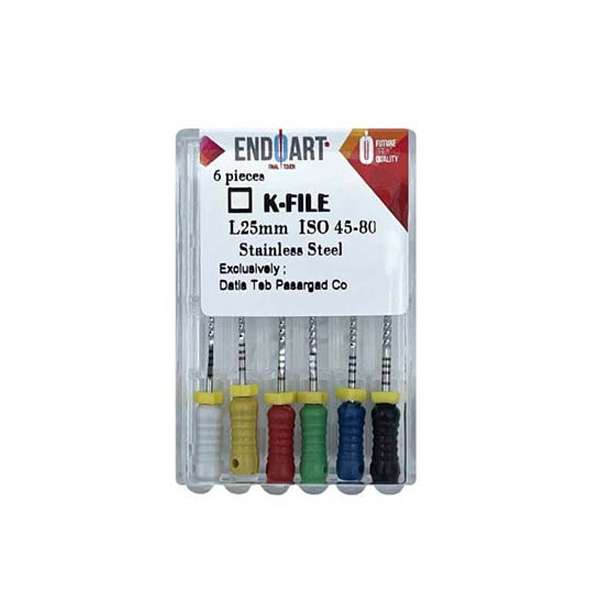 کا فایل دستی اندوآرت مدل K-File اندازه 25 میلی متر بسته 6 عددی