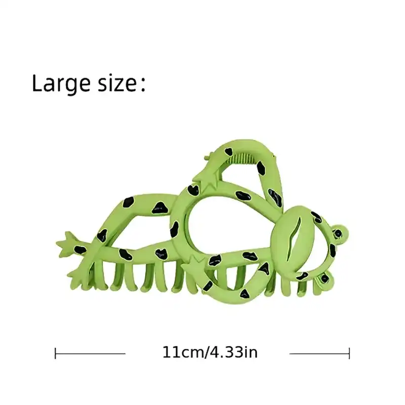 کلیپس مو زنانه مدل قورباغه فلزی کد brg 3323