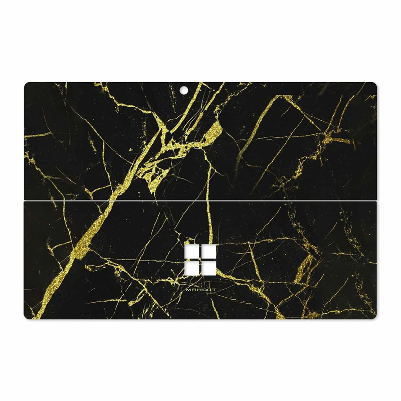 برچسب پوششی ماهوت مدل Graphite-Gold-Marble مناسب برای تبلت مایکروسافت Surface Pro 4 2015
