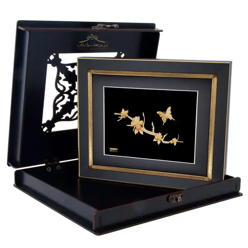 تابلو طلاکوب زرین هنر ایران مدل بهار قدیم کد 7