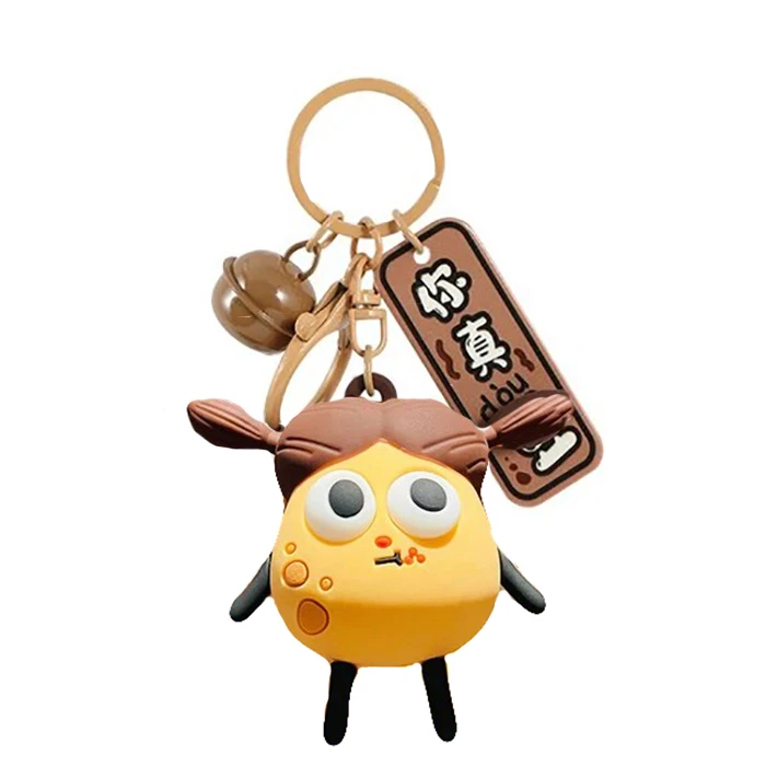 جاکلیدی دخترانه مدل سیلیکونی طرح دختر چشم برجسته کد JIMI110