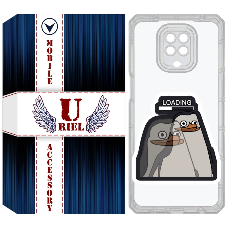 کاور یوریل مدل Clear کد 84 طرح Loading مناسب برای گوشی موبایل شیائومی Redmi Note 9S / Note 9 Pro / Note 9 Pro Max