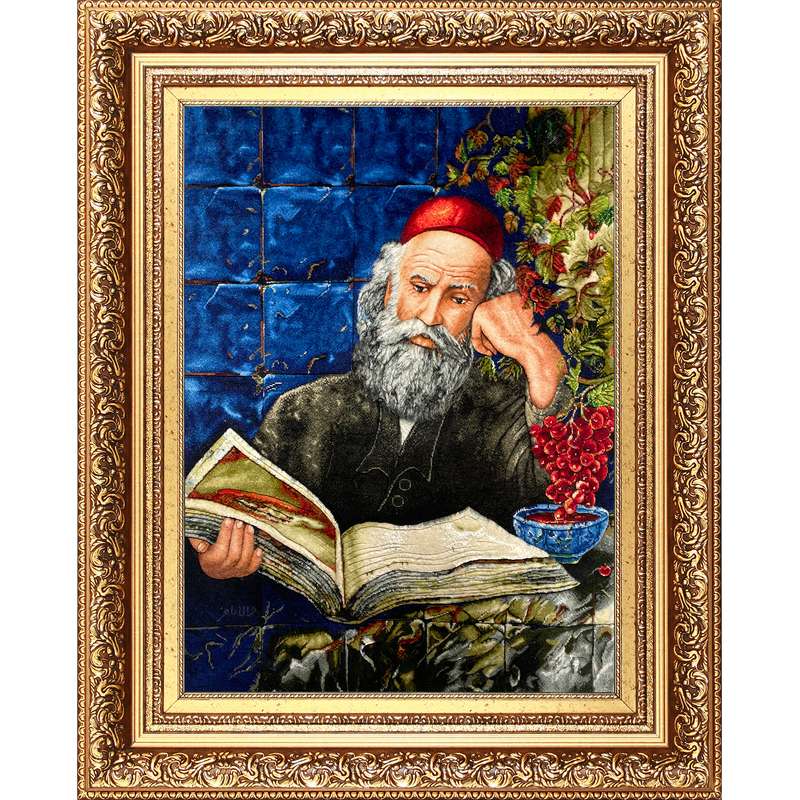 تابلو فرش دستباف فرش میرنظامی مدل فال حافظ کد 888