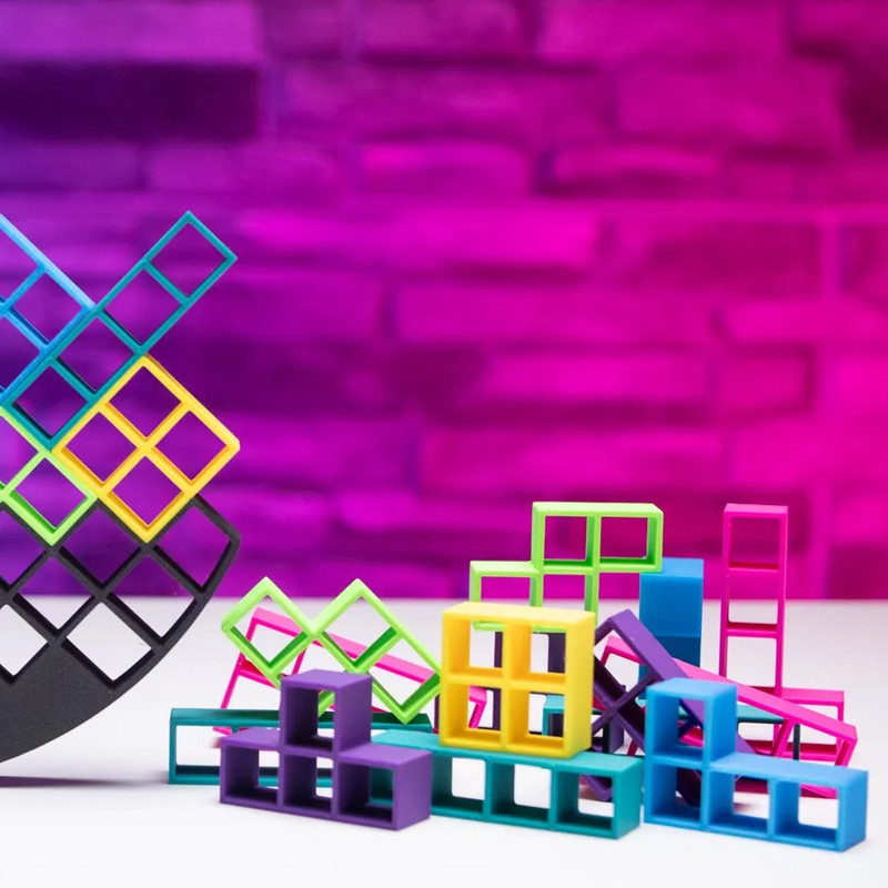 بازی فکری برج هیجان مدل تعادل طرح TETRIS