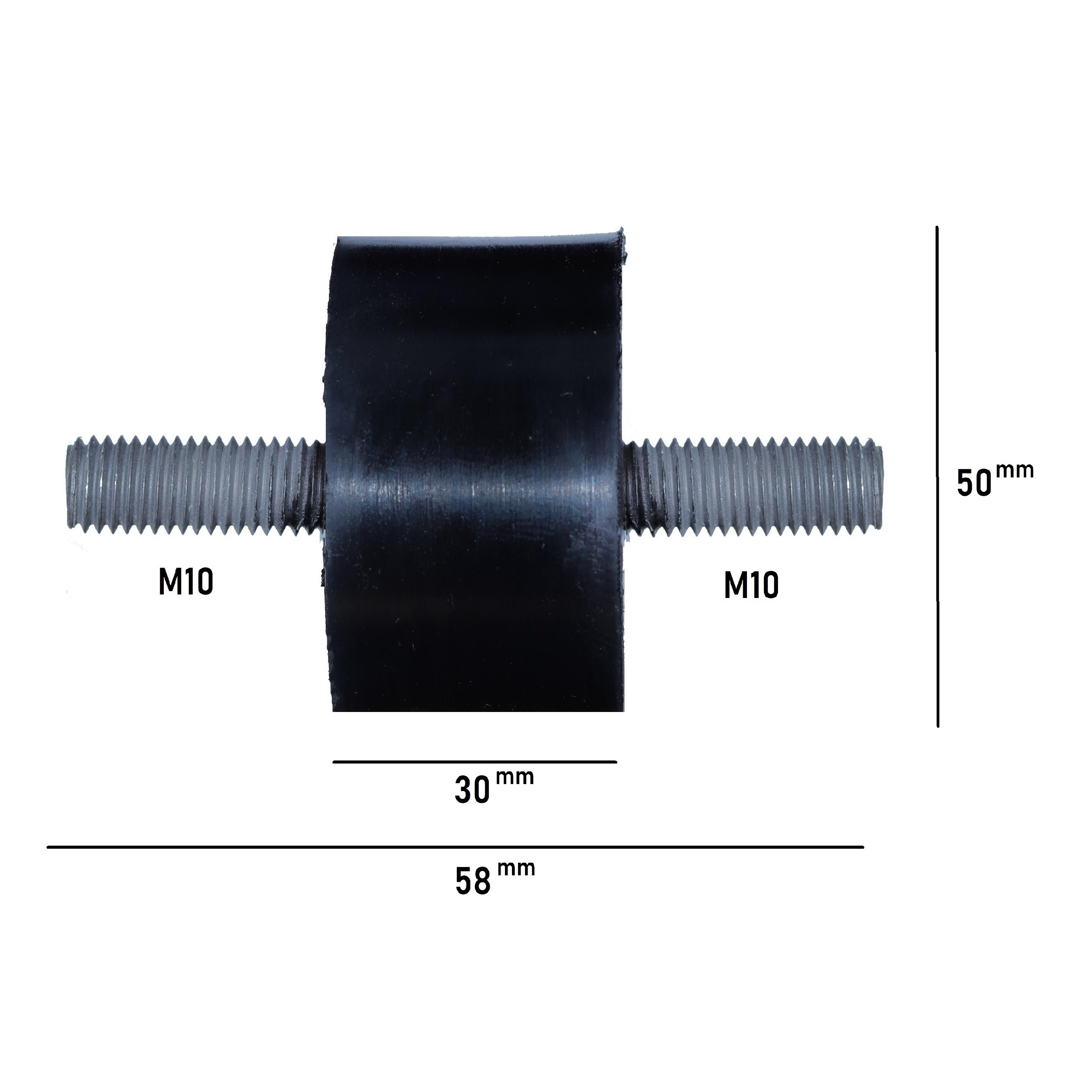 ضربه گیر دو سر پیچ مدلd60