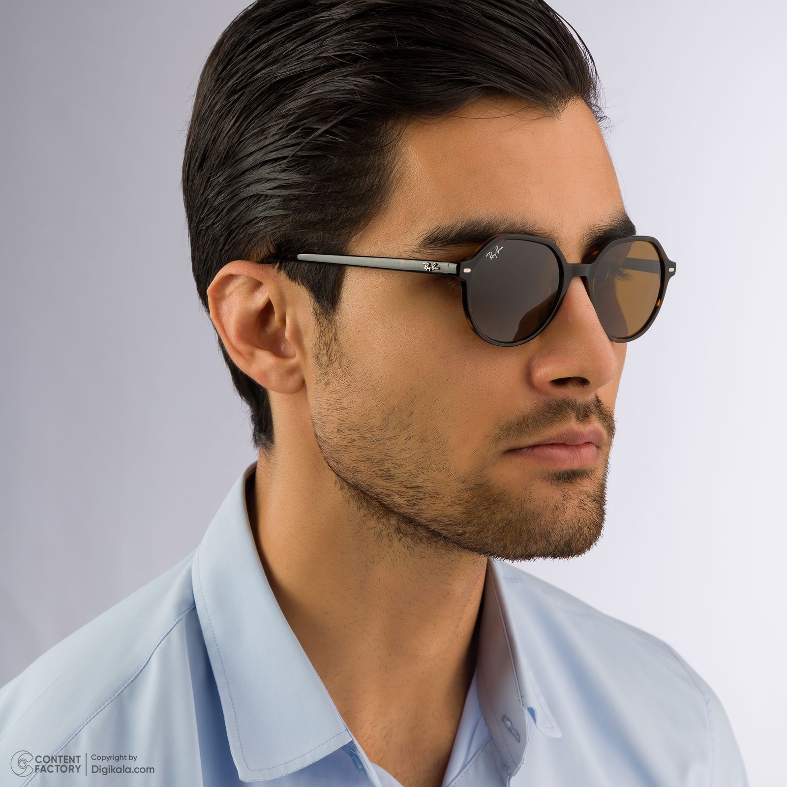 عینک آفتابی فرم خاص ری بن مدل RB2195-902/57 -  - 7