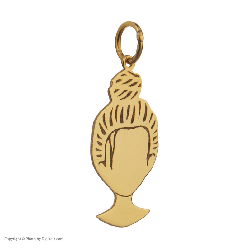 آویز گردنبند طلا 18 عیار زنانه مایا ماهک مدل MM1383 طرح مو گوجه ای از مجموعه گیسو آویز گردنبند طلا 18 عیار زنانه مایا ماهک مدل MM1383 طرح مو گوجه ای از مجموعه گیسو