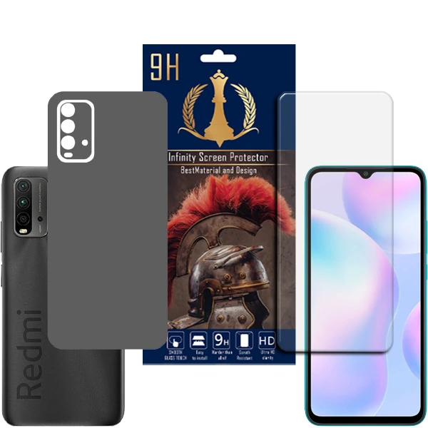 برچسب پوششی اینفینیتی مدل PRO MAX مناسب برای گوشی موبایل شیائومی REDMI 9T به همراه محافظ صفحه نمایش