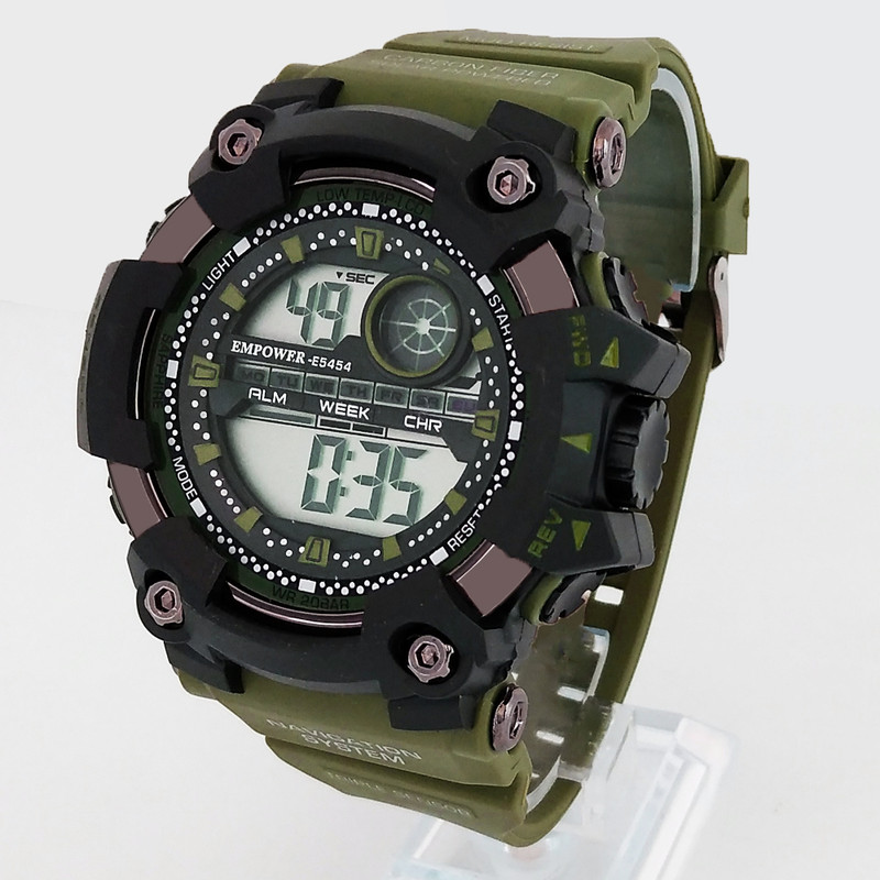 ساعت مچی دیجیتال مردانه مدل چراغدار کرنومتردار اسپرت