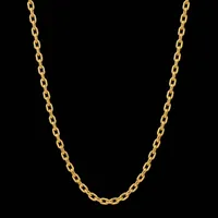 زنجیر حلقه&zwnj;ای (فلامینگو) طلا 18 عیار زنانه طلا و جواهرات لوتوس کد J-0712-868