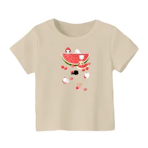 تی شرت آستین کوتاه بچگانه مدل حیوانات و هندوانه یلدایی کد 2