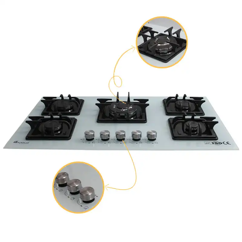 اجاق گاز صفحه ای آذرلوکس مدل G05NL-C2W