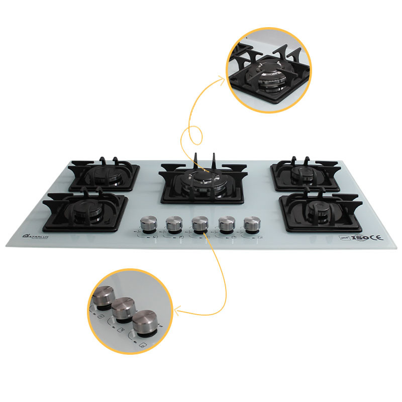 اجاق گاز صفحه ای آذرلوکس مدل G05NL-C2W