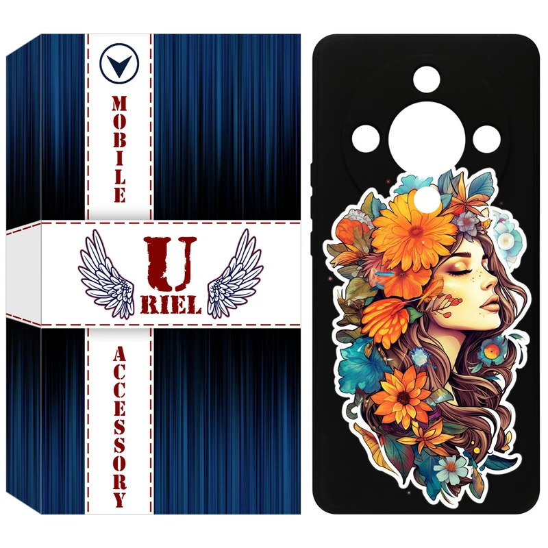 کاور یوریل مدل KSH کد 52 طرح دختر مناسب برای گوشی موبایل آنر X9b / X50 / Magic6 Lite / Magic 6 Lite