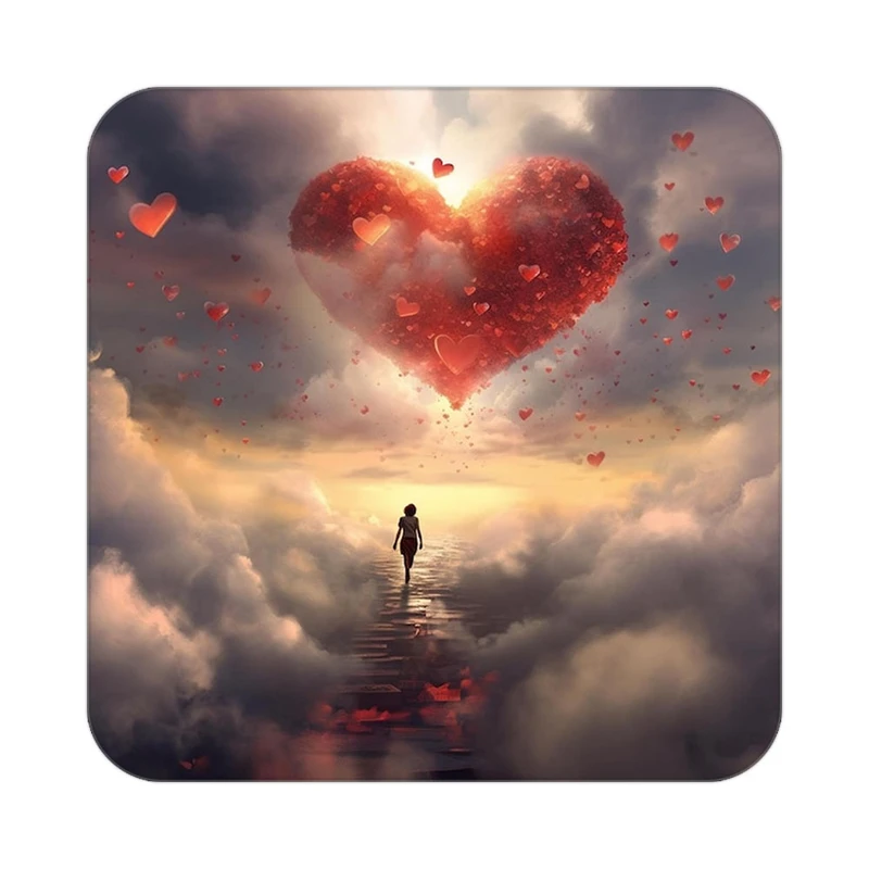 زیر لیوانی کاکتی مدل عاشقانه کد mp11434