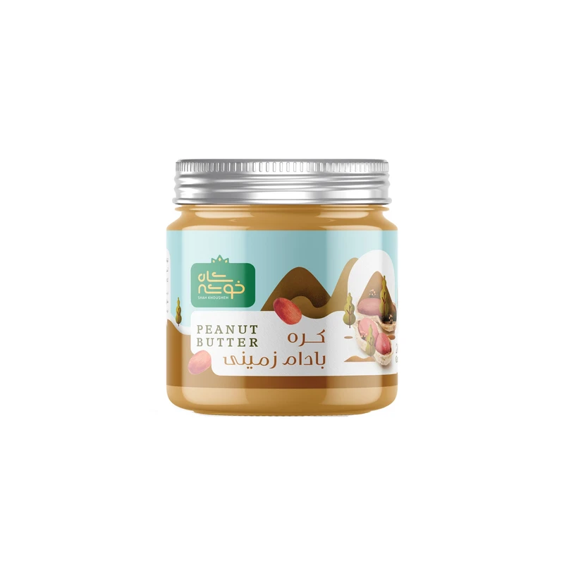 کره بادام زمینی ساده شاه خوشه - 280 گرم