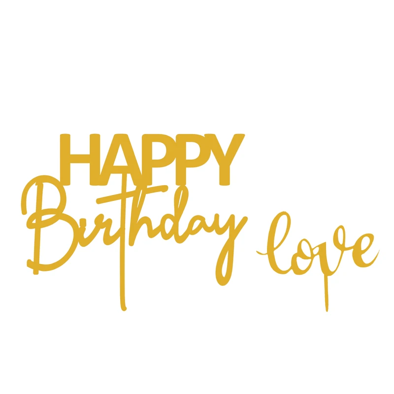 تاپر کیک هانستو مدل Happy Birthday کد TP059 مجموعه 2 عددی