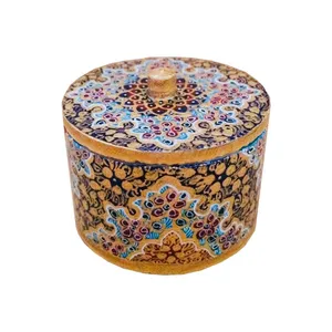 جعبه جواهرات استخوانی طرح تذهيب کد B 276