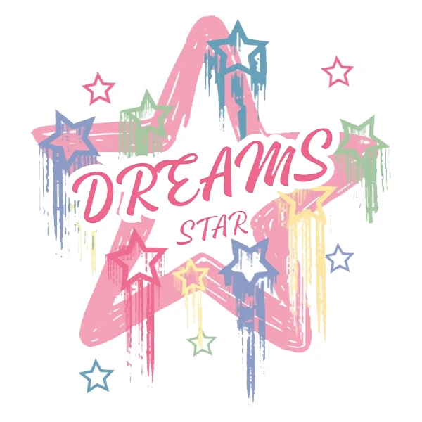  استیکر پارچه و لباس پاد آفرین طرح ستاره کد 1959