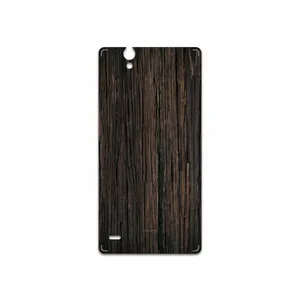 MAHOOT Burned Wood Cover Sticker for Sony Xperia C4