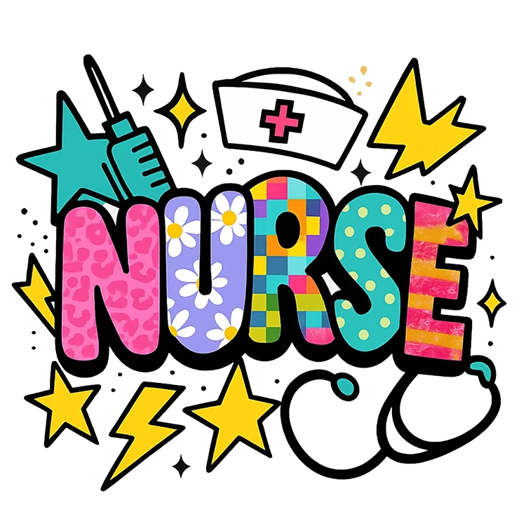 استیکر پارچه و لباس پاد آفرین مدل پرستار کادر درمان بیمارستان کد S2436