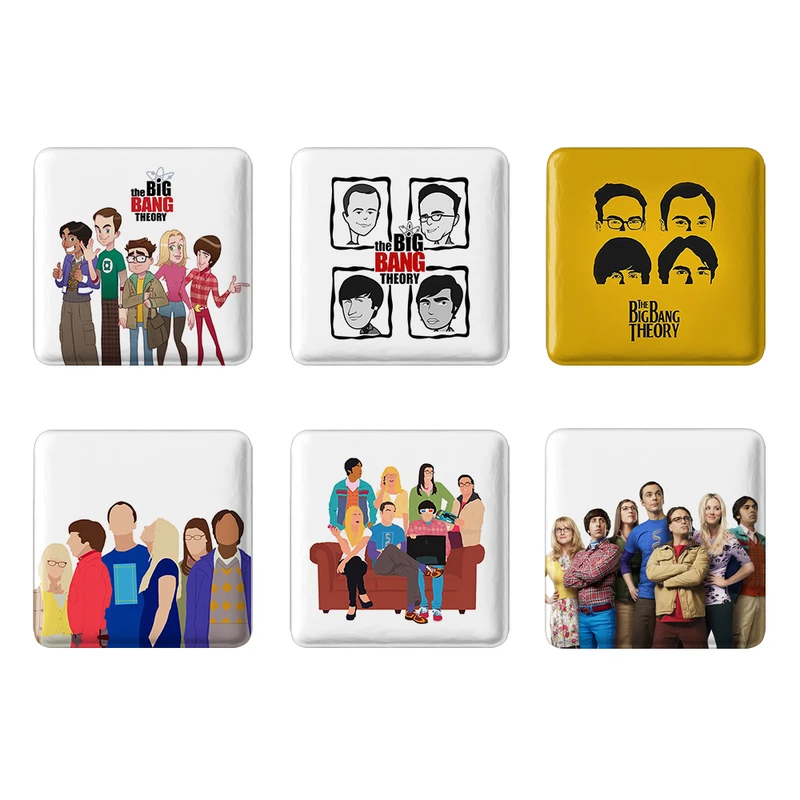مگنت خندالو طرح سریال تئوری بیگ بنگ The Big Bang Theory کد 610B مجموعه 6 عددی