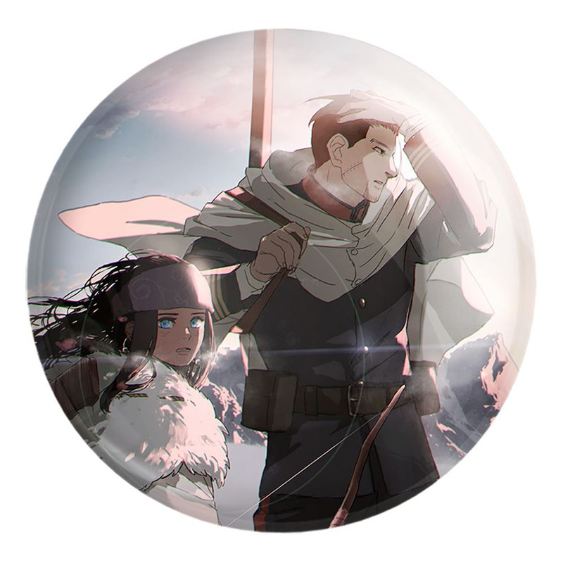 پیکسل خندالو طرح هیاکونوسکه انیمه کامویی طلایی Golden Kamuy کد 23732 مدل بزرگ