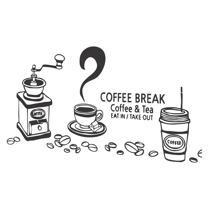 استیکر مدل کافی شاپ کد K1