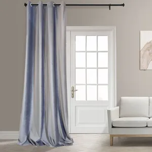 پرده مدل پانچ مخمل ساده سایز 145x280 سانتیمتر